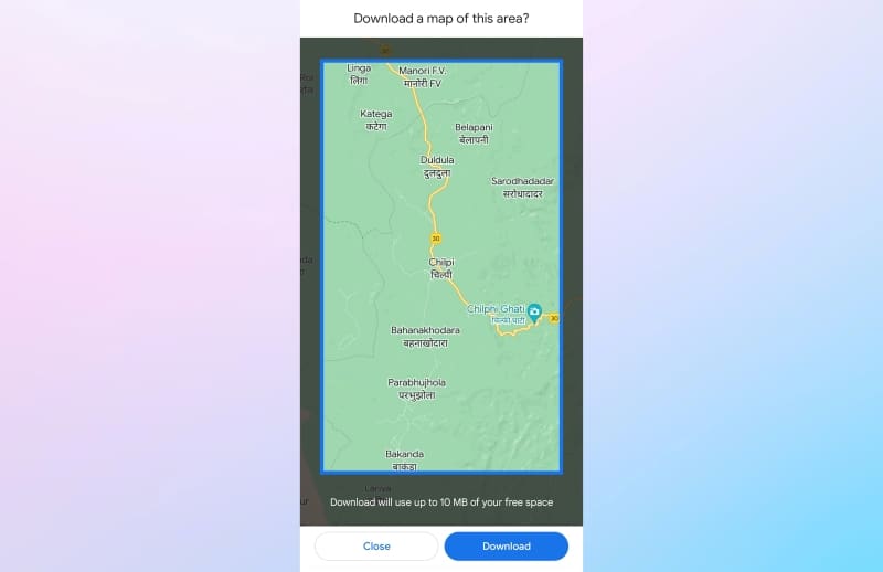 Google Maps Offline कैसे डाउनलोड और उपयोग करें? - Step 4