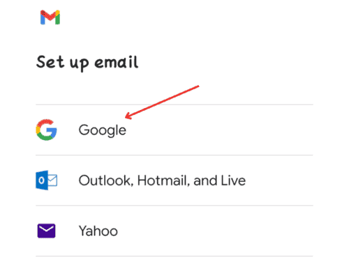 ईमेल आईडी कैसे बनाएं - स्टेप 4