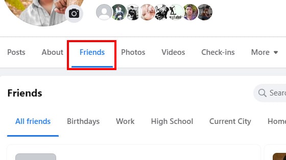 Facebook पर अपनी Friends List कैसे Hide करें? - स्टेप 2