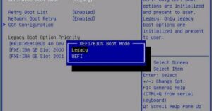Legacy boot mode क्या है?