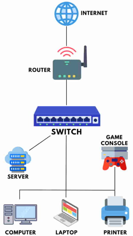 स्विच का चित्र - Switch Diagram