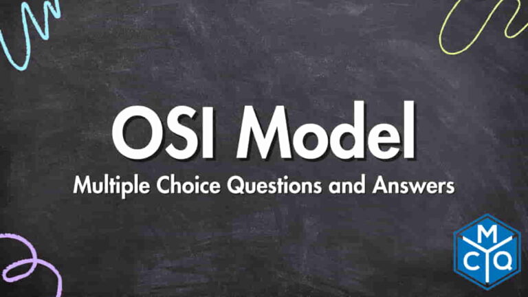 OSI Model - Multiple Choice Questions and Answers in Hindi