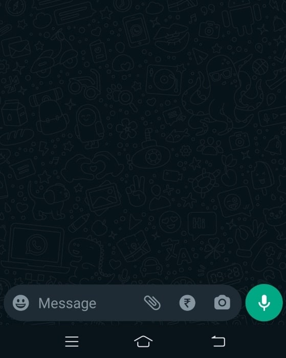 steps to change whatsapp font style - Step 1