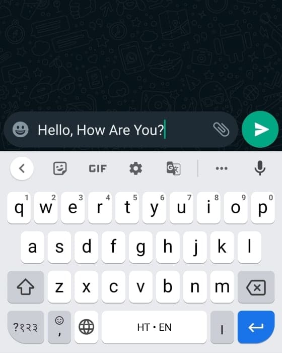 steps to change whatsapp font style - Step 2